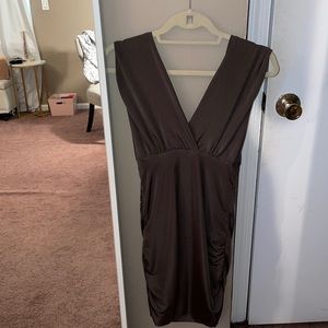 StyleStalker gray satin dress size US 4 worn once